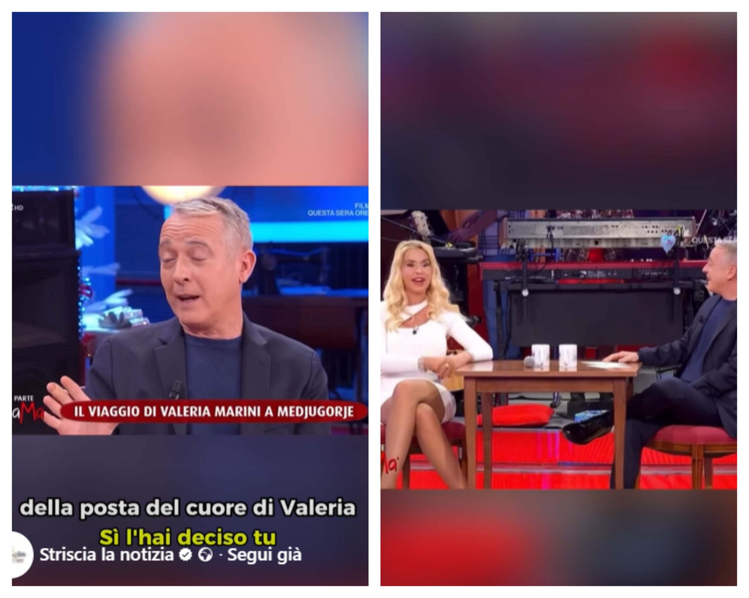 Valeria Marini ospite a bellamà con Diaco